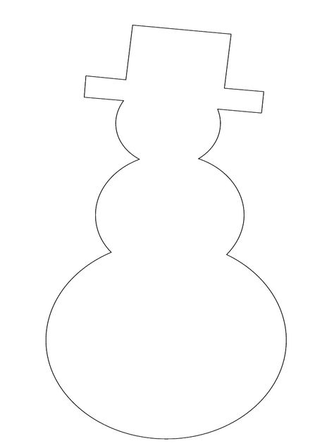 Snowman Pattern | Large | Winter Season Coloring Page | Preschool Printable Activities January Crafts, Snowman Pattern, Winter Preschool, Felt Christmas Decorations, Winter Crafts For Kids, Snowmen Patterns, Preschool Printable, Preschool Christmas, Classroom Crafts