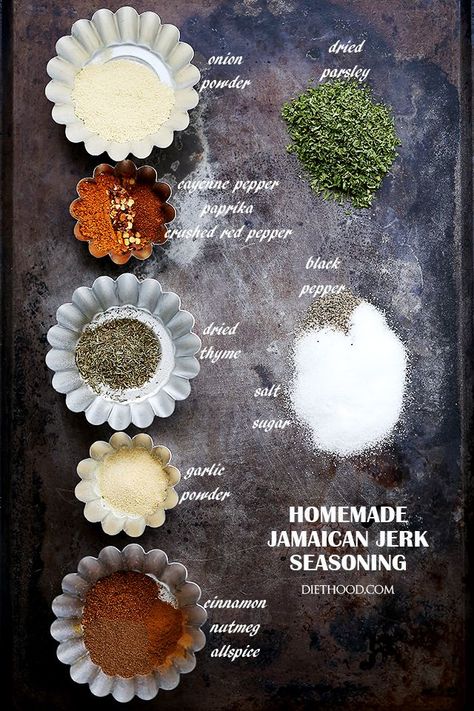 Jerk Seasoning Recipe, Seasoning For Chicken, Jamaican Jerk Seasoning, Diy Spices, Seasoning Recipe, Jamaican Jerk, Jerk Seasoning, Homemade Spices, Homemade Seasonings