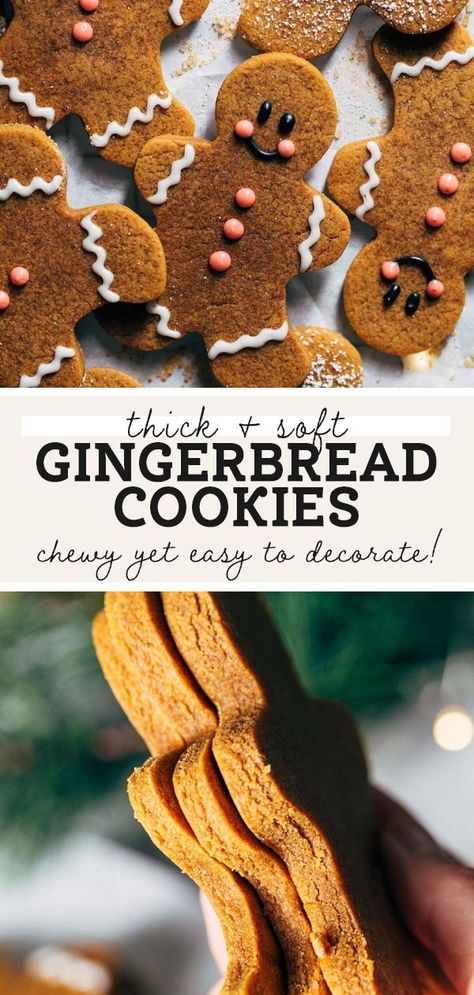 Icing For Gingerbread Cookies, Best Gingerbread Cookie Recipe, Gluten Free Gingerbread Cookies, Vegan Gingerbread Cookies, Easy Gingerbread Cookies, Best Gingerbread Cookies, Gingerbread Cookie Dough, Chewy Gingerbread Cookies, Soft Gingerbread Cookies