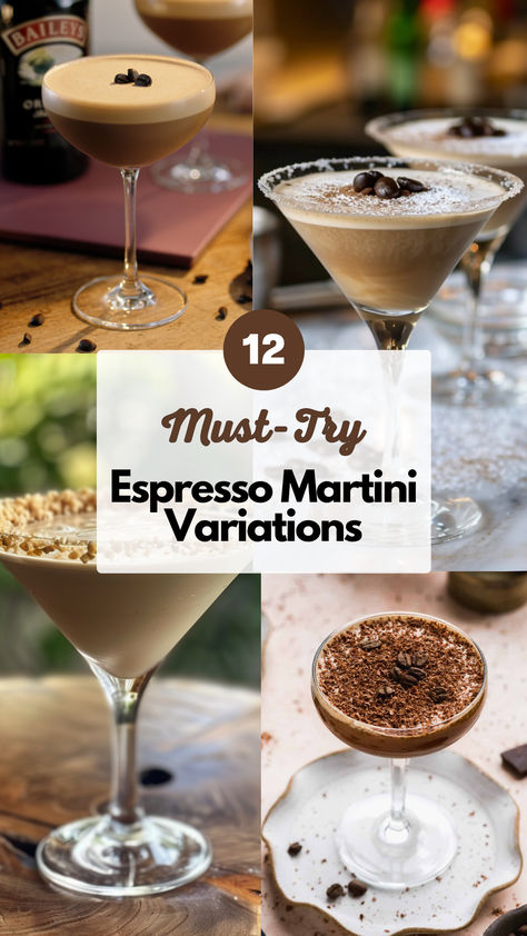 Espresso Martini Variations Fun Espresso Martini, Blended Espresso Martini, Classic Espresso Martini, Gin Espresso Martini, Espresso Martini Popsicle, Lavender Espresso Martini, Mezcal Espresso Martini, Van Gogh Espresso Martini, Espresso Martini Large Batch