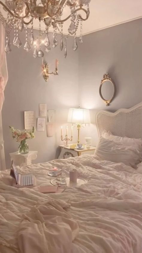 Old Money Room Aesthetic Pink, Girly Grown Up Bedroom, Dreamy Room Cozy Bedroom Romantic, Modern Princess Aesthetic Bedroom, Angel Core Room, Love Shack Fancy Room Aesthetic, Croquette Aesthetic Room, Cocette Room, Room Inspo Pink And White