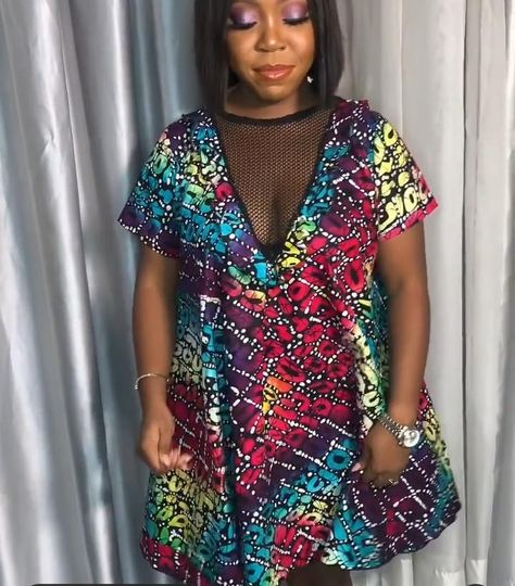 Latest Short Gown Ankara Styles For Ladies Simple, Classic Ankara Short Gown Styles, Latest Ankara Short Gown 2024, Ankara Short Gown Style 2024, Akara Classic Short Gown, Short Gown Styles For Material, Ready To Wear Ankara Short Gown, Simple Dress Styles, Short Ankara Dresses