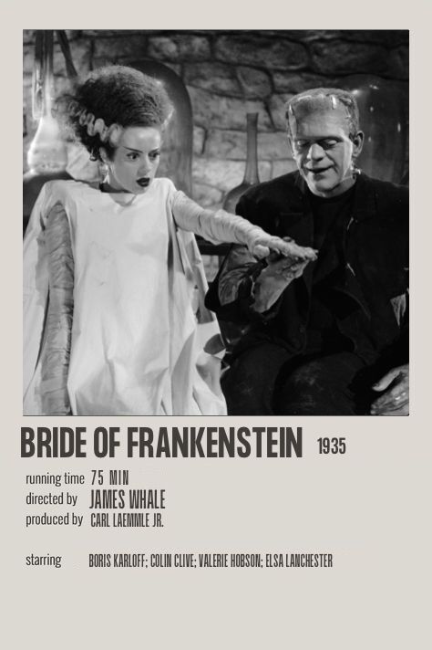 Bride Of Frankenstein Movie Poster, Bride Of Frankenstein Poster, Bride Of Frankenstein Movie, Frankenstein Movie Poster, Frankenstein Wife, Queer Horror, Frankenstein Poster, Apartment Prints, Gothic Movies