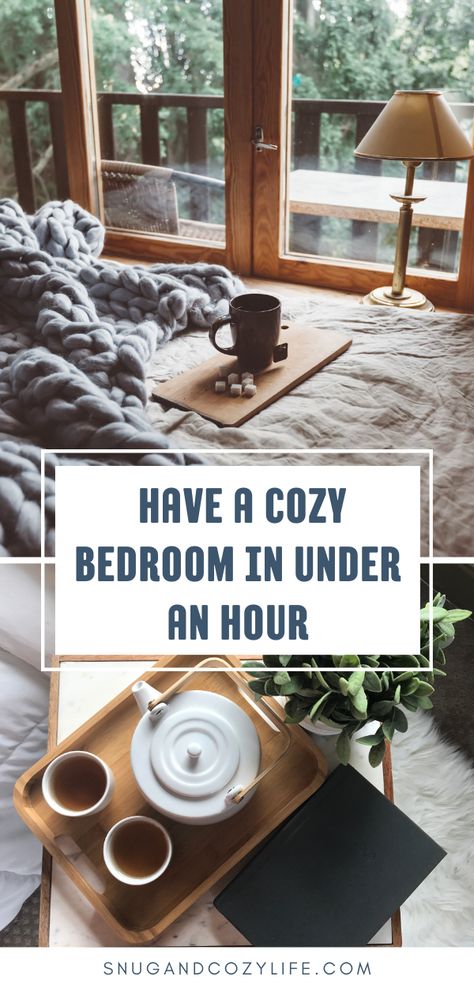 How To Make A Big Bedroom Cozy, How To Make My House More Cozy, Hygge Bedroom Ideas Relaxing, Bedroom Sanctuary Ideas Relaxing, Ways To Make Home Cozy, Make Home More Cozy, Large Bedroom Inspirations, Bedroom Styles Cozy, How To Make My Bed Look Cozy