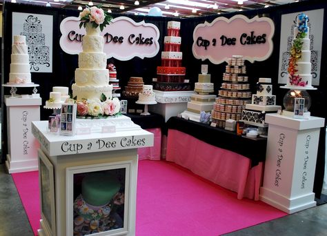 wedding related booths at trade shows | Premier Bridal Show in Chattanooga Cake Booth Display Ideas, Cake Vendor Booth Display Ideas, Unique Wedding Vendors, Booth Display Ideas, Bridal Show Booths, Corner Booth, Harvest Festivals, Trade Show Design, Bridal Fair