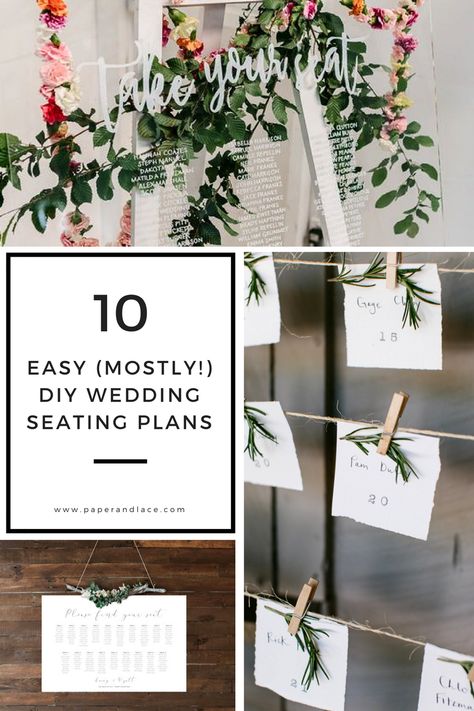 Seating Chart Wedding Easy, Unique Table Plan Wedding, Rustic Seating Plan Wedding, Simple Table Seating Chart Wedding, Seating Chart Easy Diy, Homemade Seating Chart, Budget Friendly Seating Chart, Easy Diy Wedding Seating Chart, Seating Chart Alternative