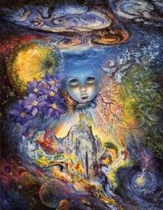 Josephine Wall, Child Of The Universe, Hur Man Målar, Tableau Art, Fantasy Paintings, Mystical Art, Fantasy Artist, Visionary Art, Arte Fantasy