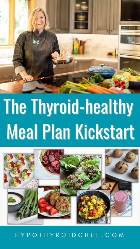 Ready to harness the power of thyroid-healthy eating so that you can feel better and THRIVE?  The Kickstart includes everything you need to either get started or simply hit the refresh button on your healing journey:  - 50+ Recipe eCookbook  - Meal Plans & Shopping Lists - Thyroid-healthy Eating Course  - DIY Meal Planning Templates  - Food Sensitivity Tracker - Awesome BONUSES!!  Click the link to learn more! Hypothyroid Recipes, Thyroid Meal Plan, Healthy Eating Guide, Food Sensitivity, Healthy Meal Plan, Meal Planning Template, Healthy Sweet Treats, Family Eating, Food Sensitivities