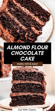 Almond Flour Chocolate Cake, Almond Flour Cakes, Paleo Cake, Gluten Free Chocolate Cake, Grain Free Desserts, Almond Flour Recipes, Gluten Free Cake, Gluten Free Cakes, Almond Cakes