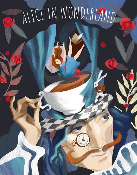 Alice In Wonderland Poster, Alice In Wonderland Artwork, Alice In Wonderland Drawings, Alice In Wonderland Illustrations, Wonderland Artwork, Alice In Wonderland Aesthetic, Alice In Wonderland Book, Alice In Wonderland Theme, Arte Sketchbook