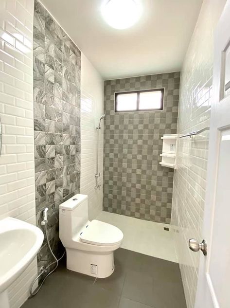 Comfort Room Design Small Tiles, Small Comfort Room Ideas, Latest Bathroom Tiles Design, Bathroom Tiles Design, Bathroom Tiles Design Ideas, Small Space Bathroom Design, Toilet And Bathroom Design, Comfort Room, Toilet Room Decor