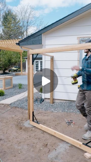 Alex Mazhukhin on Instagram: "Building a modern NO SAG trailer gate 
•
•
•
•
#backyardideas #backyards #gate #fence #design" Fence Patio Ideas, Diy Front Screen Door, Ranch Style Fences And Gates, Side Of House Gate Ideas, 6ft Gate Ideas, Building Wood Fence Gate, Fence Gate On Slope, Fence Gate Ideas Wood, Diy Home Fence Ideas