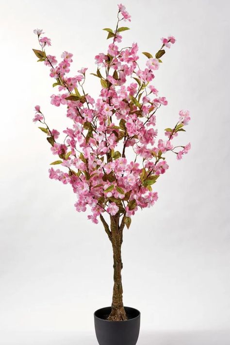 Faux Ficus Tree, Artificial Cherry Blossom Tree, Colorful Centerpieces, Cherry Blossom Trees, Ficus Tree, Faux Leaf, Silk Tree, Cherry Blossom Season, Spring Plants