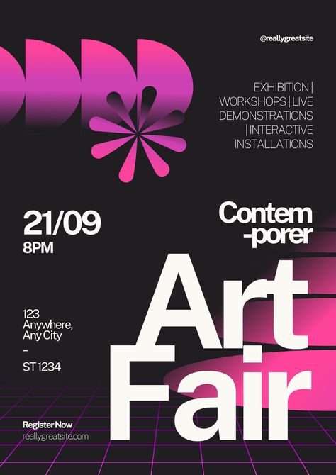 Contrast Graphic Design Poster, Bold Advertising Design, Negative Space Poster Design, Graphic Design Flyers Advertising, Modern Posters Design, Modern Event Poster, Futuristic Graphic Design Layout, Conference Poster Design Ideas, Bold Graphic Design Inspiration