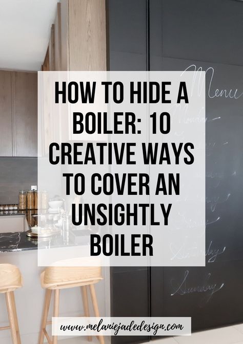 Boilers are an essential part of our homes, providing warmth and hot water to keep us comfortable. However, they can be unsightly, taking up valuable space and detracting from the aesthetics of a room. This article covers how to hide a boiler with a little bit of easy DIY. How To Hide Water Heater In Basement, How To Hide Your Water Heater, Laundry Boiler Room Ideas, Boiler Cover Ideas Bedroom, Cover Up Boiler In Kitchen, Curtain To Hide Water Heater, How To Hide Your Furnace, Hiding Boiler In Basement, Boiler Hiding Ideas