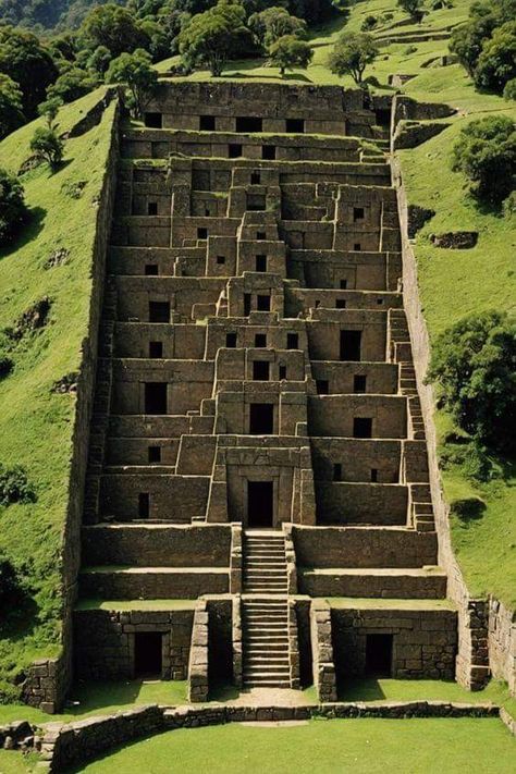 Peru Ancient Ruins, Nazca Lines Peru, Inca Ruins, Impressive Architecture, Nazca Lines, Ancient Buildings, Mystery Of History, Fantasy Places, Ancient Temples