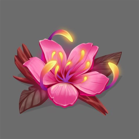 Magic Flower Drawing, Magic Flowers Art, Magical Flower Drawing, Magical Flowers Drawing, Magical Flowers Art, Plant Magic Art, Magic Flower Fantasy Art, Magic Flower Art, Fantasy Plants Art