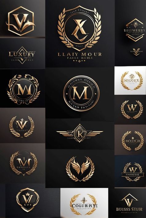 logo design, luxury logo, modern logo, business logo Black And Gold Branding, Minimal Logo Design Inspiration, Clean Background, Unique Branding, Construction Logo, Minimalist Business, Luxury Logo, Minimal Modern, Minimalist Logo Design