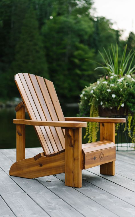 Custom Muskoka Chairs | Huntsville | Morton Muskoka Chairs Muskoka Chairs, Outdoor Chairs Wooden, Adirondack Chairs Diy, Lakeside Garden, Muskoka Chair, Wooden Outdoor Furniture, Adirondack Chairs Patio, Green Industry, Wood Adirondack Chairs