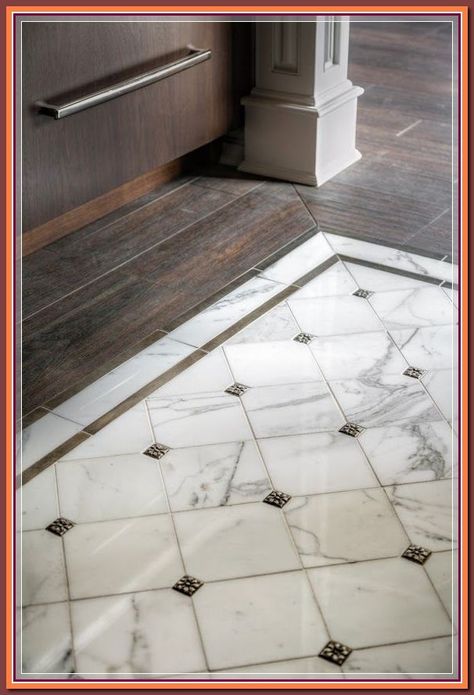 (ad) A wide range of Kitchen Floor Tiles, less than half the price on the tall street. get clear samples: thesame daylight focus on - get your tiles tomorrow! Tile Inlay Entryway, Mixed Flooring Ideas, Luxury Marble Flooring, Decorative Floor Tile, Marble Floor Pattern, Inlay Flooring, Entryway Tile, Marble Flooring Design, Foyer Flooring