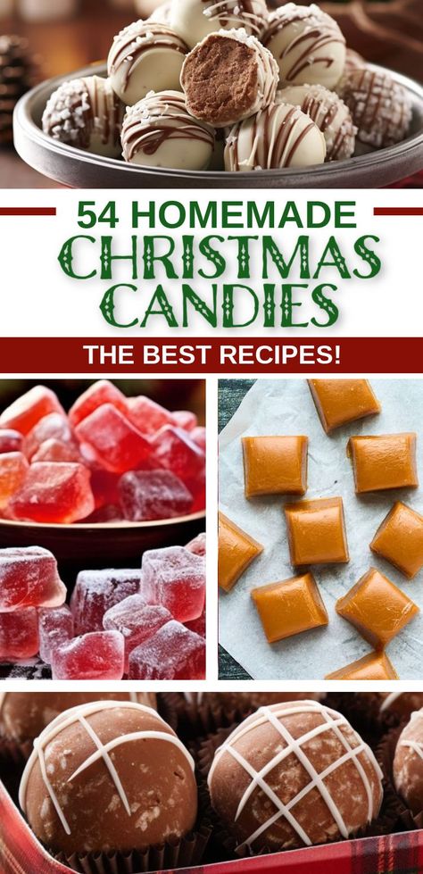 Homemade Candy Recipes, Vintage Christmas Recipes, Holiday Candy Recipes, Holiday Dinner Recipes, Christmas Candy Easy, Christmas Candy Homemade, Easy Christmas Candy Recipes, Christmas Cookie Recipes Holiday, Easy Candy Recipes