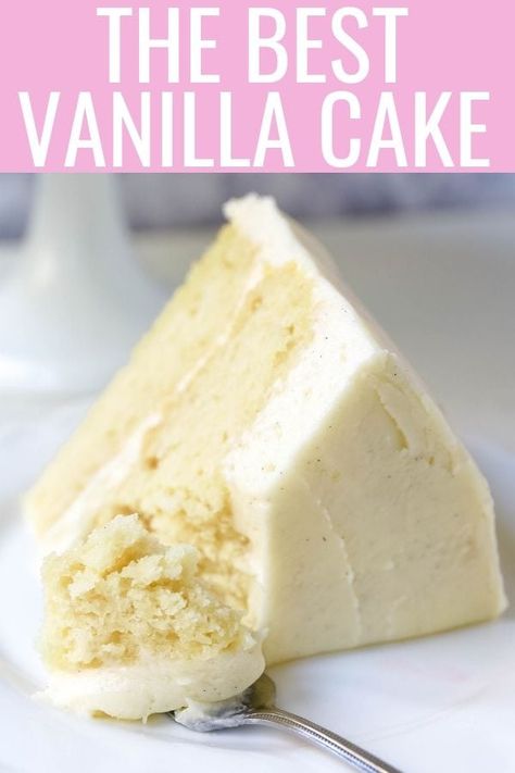 Best Homemade Vanilla Cake, Homemade Vanilla Cake Recipe, The Best Vanilla Cake, Best Vanilla Cake, Vanilla Bean Recipes, Best Vanilla Cake Recipe, Homemade Vanilla Cake, Vanilla Cake Recipe, Homemade Cake Recipes