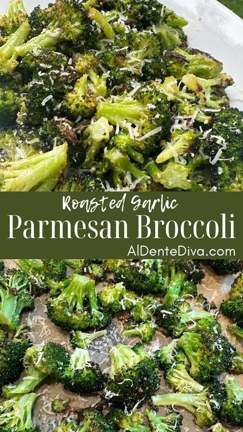 ROASTED GARLIC PARMESAN BROCCOLI Garlic Broccoli Recipes, Garlic Parmesan Broccoli, Parmesan Broccoli Recipes, Broccoli Recipes Side Dish, Parmesan Roasted Broccoli, Broccoli Side Dish, Roasted Broccoli Recipe, Roasted Broccolini, Parmesan Broccoli