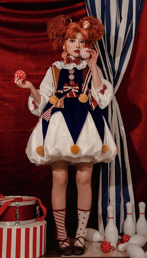 New Release: Asleep Townlet 【-Cloud Circus-】 Lolita OP Dress

◆ Shopping Link >>> https://lolitawardrobe.com/search/?Keyword=Cloud+Circus Circus Fashion, Clown Dress, Circus Outfits, Clown Clothes, Dark Circus, Op Dress, Cute Clown, Photographie Portrait Inspiration, A Clown