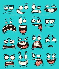 Graffiti Faces Cartoon, Cartoon Alien Drawing, Cartoon Eyes Reference, Graffiti Faces, Character Face Design, Germ Illustration, Simple Cartoon Characters, Comic Faces, Eye Cartoon