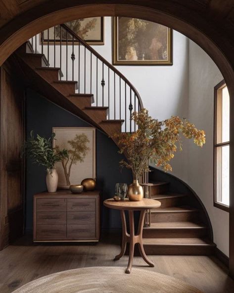 Fall Decorating Guide - Step By Step Design Tips. Fall entryway decor ideas. #fall #stems #color #entryway #entry #decor #ideas Stair Case, Casa Vintage, Dream House Interior, Decor Minimalist, Staircase Design, Dream House Decor, Dream Home Design, Decoration Design, 인테리어 디자인