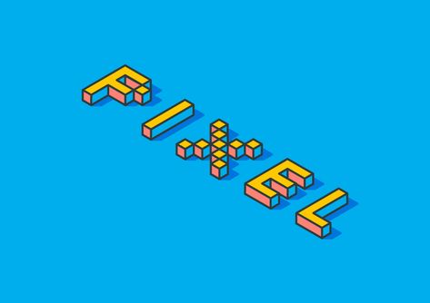 How to Create an Isometric Text Effect in Adobe Illustrator Typography Tutorial Illustrator, Adobe Illustrator Typography, Pixel Text, Isometric Pixel, Typography Tutorial, Experiential Art, Illustrator Typography, Embossed Text, Adobe Illustrator Design