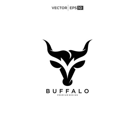 Buffalo Bull Bison logo design inspiration Arabic Horse, Bison Logo, Buffalo Bulls, House Logo, The Buffalo, Logo Design Inspiration, Premium Design, Vector Art, Buffalo