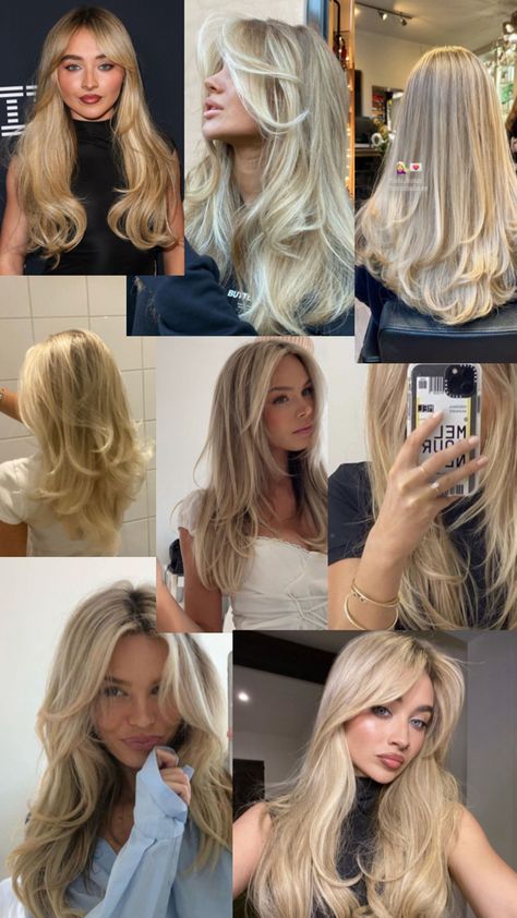 Blond medium length hair inspired Mid Length Hair With Layers Blonde, Hair Cut Inspired Mid Length, Blonde Layers Medium, Blond Medium Length Hair, Blonde Mid Length Hair With Layers, Medium Length Blonde Hair With Layers, Medium Length Hair With Layers And Side Bangs, Blonde Medium Length Haircut, Mid Length Blonde Hair