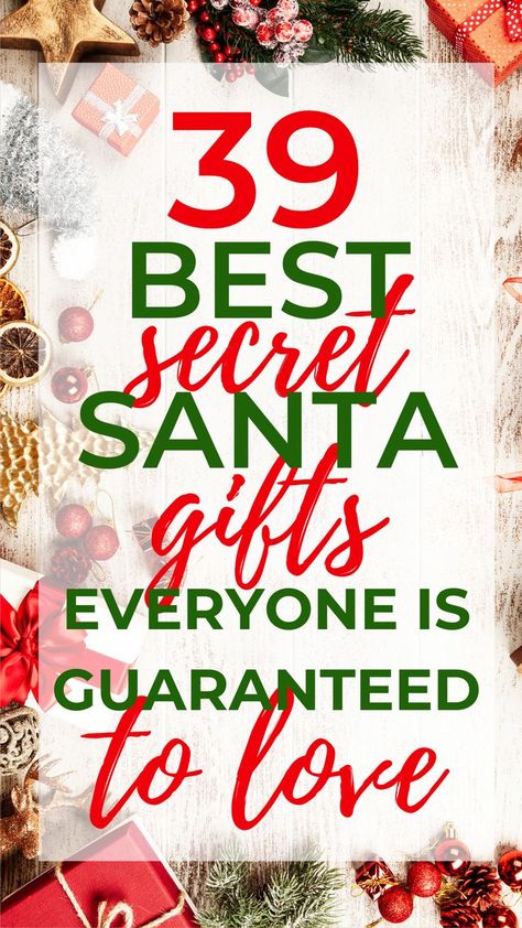 Amazing! There is something for everyone in this insanely good list of best secret santa gift ideas! Gift Ideas For Friends Birthday, Secret Santa Poems, Ideas For Friends Birthday, Friends Birthday Gift Ideas, 10 Secret Santa Gifts, Gift Ideas For Neighbors, Secret Santa Game, Secret Santa List, Santa Notes