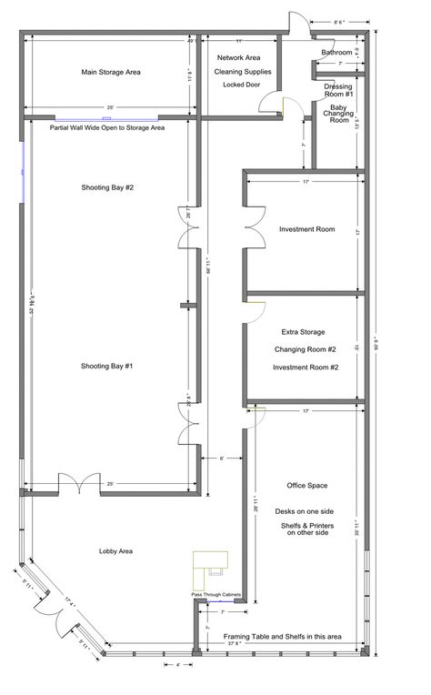 blue print idea Dance Studio Plan Architecture, Photography Studio Plans Layout, Photo Studio Floor Plan, Dance Studio Floor Plans, Photography Studio Layout Plan, Photography Studio Floor Plans, Film Studio Design Architecture, Warehouse Photography Studio, Photo Studio Layout