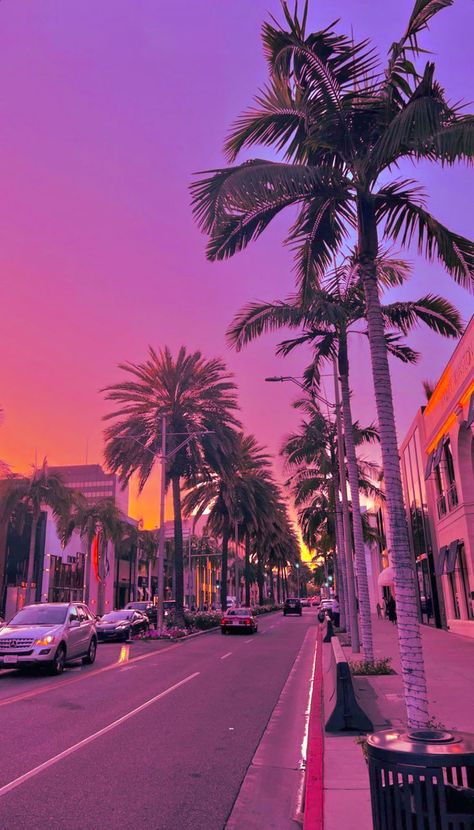 Pink Sunrise Aesthetic, Los Angeles Wallpaper, Pretty Sunsets, California Wallpaper, Usa Wallpaper, Sunset Vibes, Photography Sky, California Summer, Pretty Landscapes