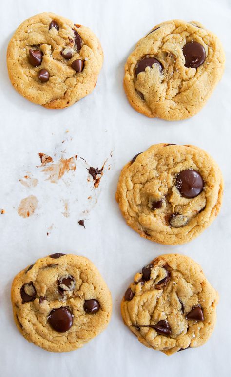 I Baked the NYT's 5-Star Salted Tahini Chocolate Chip Cookies - and Made a Few Tweaks to the Recipe | Bake at 350° Tahini Cookies Recipe, Tahini Chocolate Chip Cookies, Quick Chocolate Chip Cookies, Tahini Chocolate, House Cookies, Tahini Cookies, Healthy Chocolate Chip Cookies, Safe House, Cookie Time