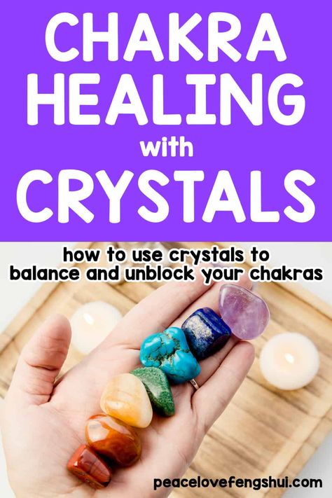 Chakra balancing and healing with crystals. how to cleanse your chakras with crystals! everything you need to know about balancing your chakras using crystals. How To Unblock Chakras, Chakras For Beginners, Chakra For Beginners, Chakra Stones Healing Crystals, Chakra Balancing Meditation, Crystals For Beginners, Feng Shui Basics, Chakra Healing Meditation, Using Crystals