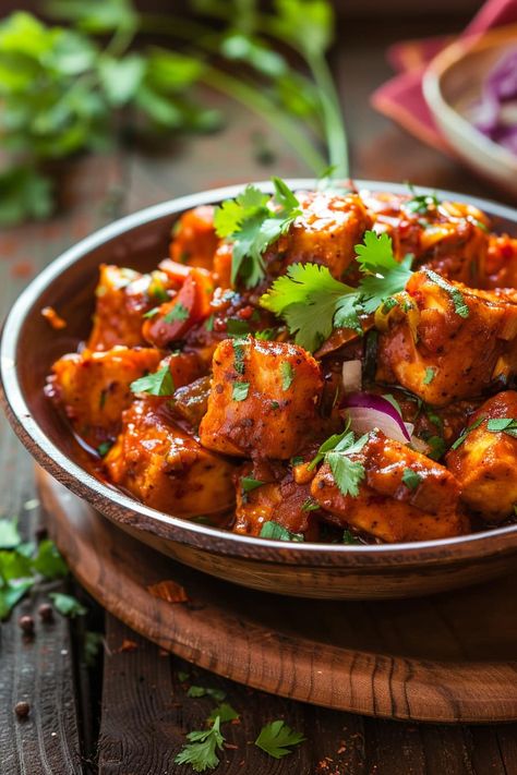 Indian Food Presentation, Tasty Indian Food, Paneer Dry Recipes, Indian Food Vegetarian, Best Paneer Recipe, Food Indian, Food Pic, Indian Curries, Indian Takeaway Aesthetic