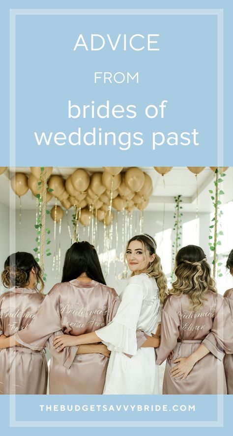 Want to hear wedding advice from brides who’ve gone before you? Check out some of these bits of bride advice for your big day! Advise For The Bride, Words Of Advice For Bride And Groom, Advice For Bride And Groom, Advice For Bride To Be, Advice And Wishes For The Bride, Short Engagement, Advice For Bride, Wedding Planning Timeline, Styling A Buffet