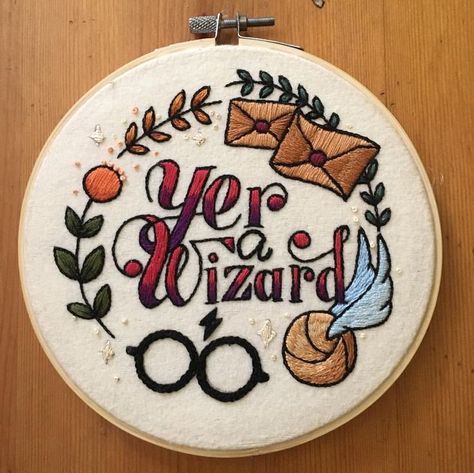 Harry Potter Embroidery, Stem Stitch, Embroidery Stitches Beginner, Embroidered Hoop, Stitch Tutorial, October 1st, Embroidery Stitches Tutorial, Patterns Design, Needlepoint Patterns