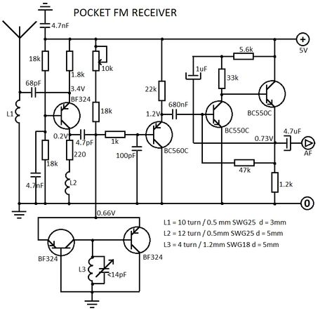 FM Receiver Circuit Electronic Ideas, Hf Radio, Electronics Engineering, Schematic Diagram, Pocket Radio, Fm Radio Receiver, Simple Circuit, Electronic Projects, Hobby Electronics