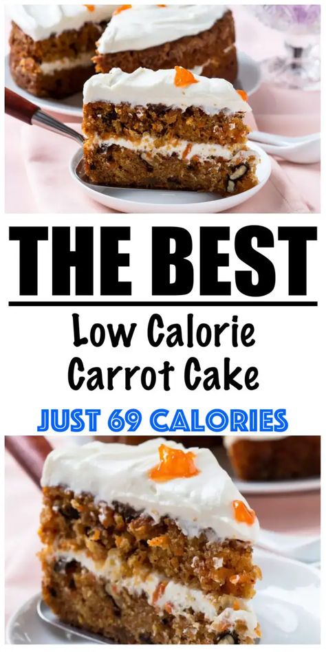 Clean Eating Easter Desserts, Alternative Birthday Cake Ideas Healthy, 100 Calorie Desserts Single Serve, Low Cal Carrot Cake, Heathly Deserts, Noom Sweets, Healthy Cake Recipes Low Calories, Low Calorie Carrot Cake, Fat Free Cake Recipes