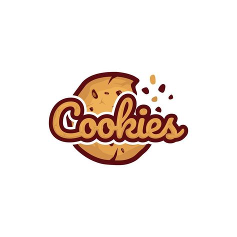 Cookies Logo Design, Cafe Cartoon, Shape Typography, Cafe Creative, Fresh Typography, Cookie Logo, Creative Symbol, Cookies Logo, Graphic Designer Studio