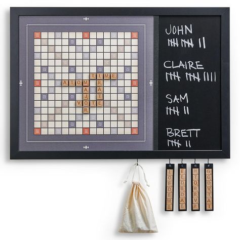 Amazon.com: Magnetic Game Board - Wall Mounted - Modern Scrabble (Modern) : Handmade Products Wall Games For Game Room, Adult Game Room, Wall Scrabble, Wall Games, Ninja Games, Magnetic Games, Game Cafe, Scrabble Game, Scrabble Board