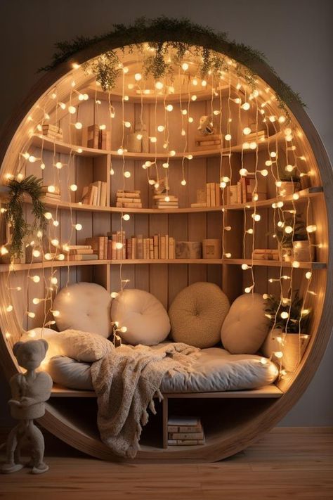 Dream Rooms For Women, Hanging Seat In Bedroom, Window With Seating Area Bedroom, Different Aesthetic Room Ideas, Chairs For Room Bedrooms, Four Poster Bed Ideas Fairy Lights, Sleepover Bedroom Ideas, Flat Inspiration Decorating Ideas, Pretty Room Inspiration