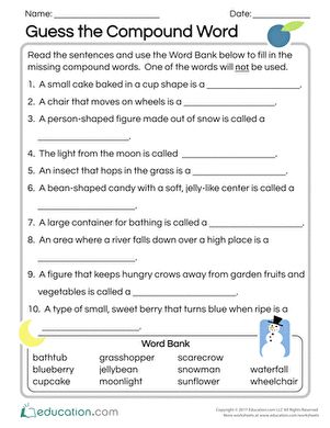 Next stop: Pinterest Nouns Exercises, 4th Grade Reading Worksheets, Compound Words Worksheets, Compound Words Activities, Writing Lesson Plans, Comprehension Exercises, Nouns Worksheet, Transition Words, 2nd Grade Math Worksheets