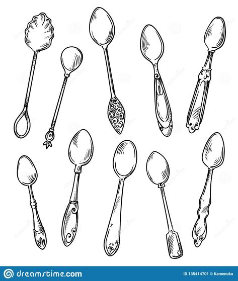 Tiny Spoon Tattoo, Spoon Drawing, Little Prince Tattoo, Tea Tattoo, Prince Tattoos, Tiny Spoons, Spoon Art, Cute Tiny Tattoos, Still Life Drawing