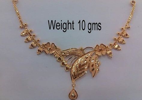 15 Traditional Gold Necklace Designs in 10 Grams Gold Necklace Wedding, Gold Jewelry Simple Necklace, Jewelry Set Design, Gold Necklace Indian Bridal Jewelry, Gold Bridal Jewellery Sets, Gold Necklace Simple, Indian Jewellery Design Earrings, Gold Bride Jewelry, Gold Rings Fashion