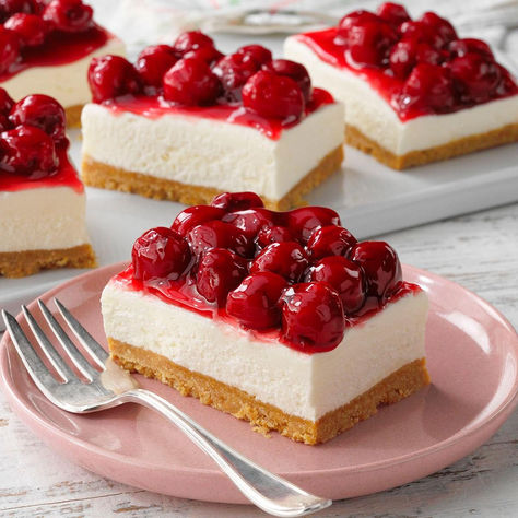 To make classic cherry delight, layer buttery graham crackers, fluffy cream cheese and tart cherry pie filling for an easy, dreamy dessert. Easy Cherry Delight Dessert, Classic Cherry Delight Recipe, Cherry Delight Dessert Cream Cheeses, Fridge Desserts, Classic Cherry Delight, Cherry Delight Dessert, Baked Fruit Desserts, Delight Dessert, Snickers Salad